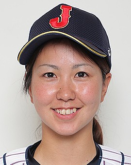 Outfielder Miwa Tanaka of Team Japan is seen on arrival at the
