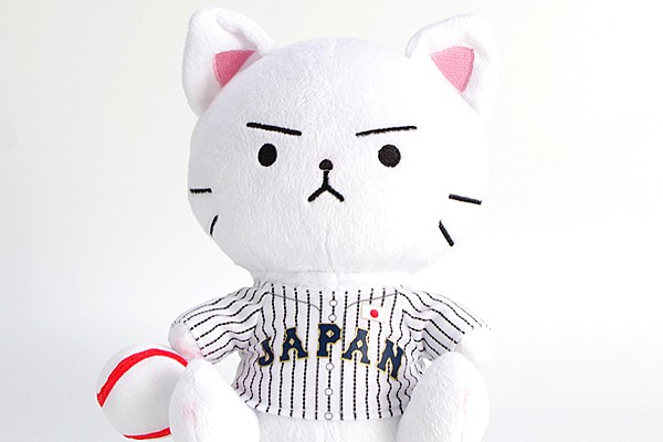 猫ピッチャーぬいぐるみ小　侍ジャパン 猫ピッチャー、侍ジャパンメンバーから漏れる さらに「野球マンガ代表