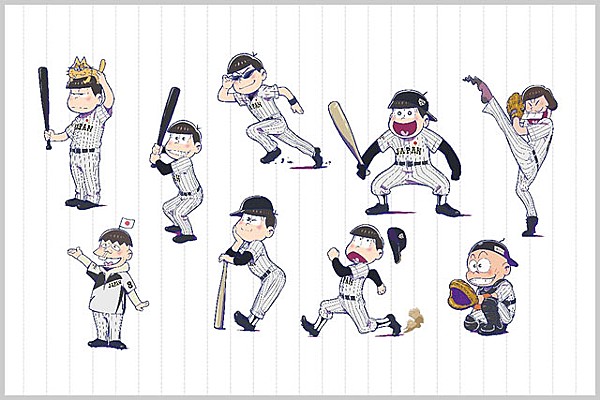 侍ジャパン」×「おそ松さん」タイアップビジュアル完成！企画第二弾
