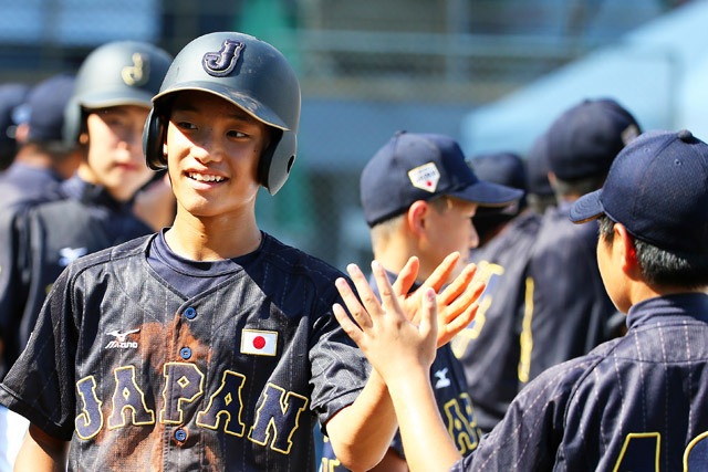 安打でチャンスを繋いだ浜岡陸選手(加古川リーグ)