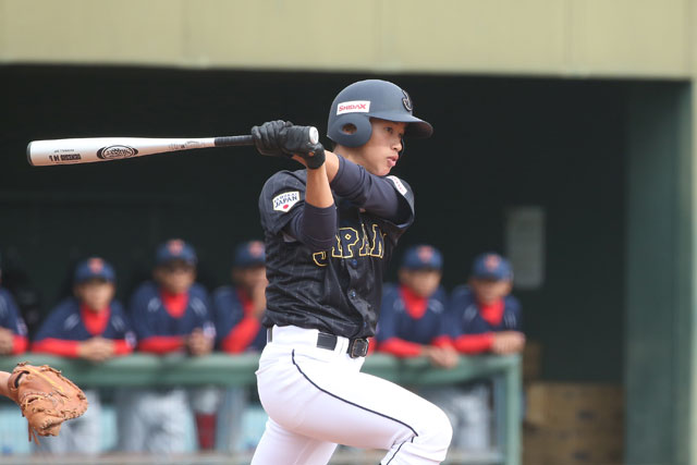 3回表、中村奎太(千葉県八千代松陰中)の三塁打で追加点