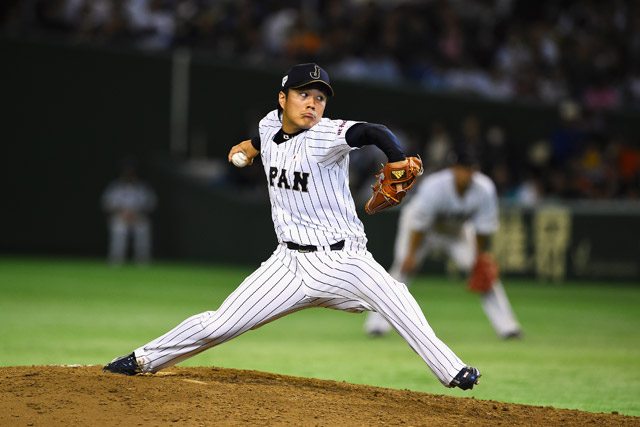 9回表 則本昂大投手(東北楽天)が韓国打線に捕まる
