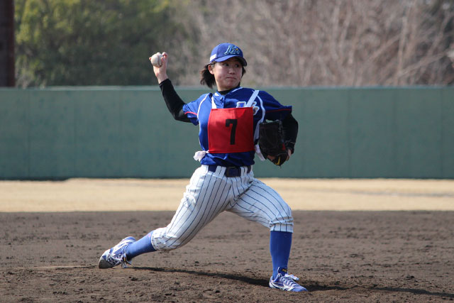 好投をみせた吉田えり投手
