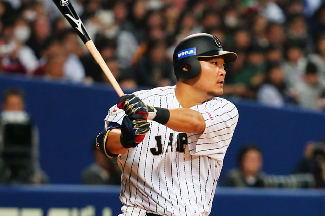 二死から2塁打で繋いだ筒香嘉智選手(横浜DeNA)