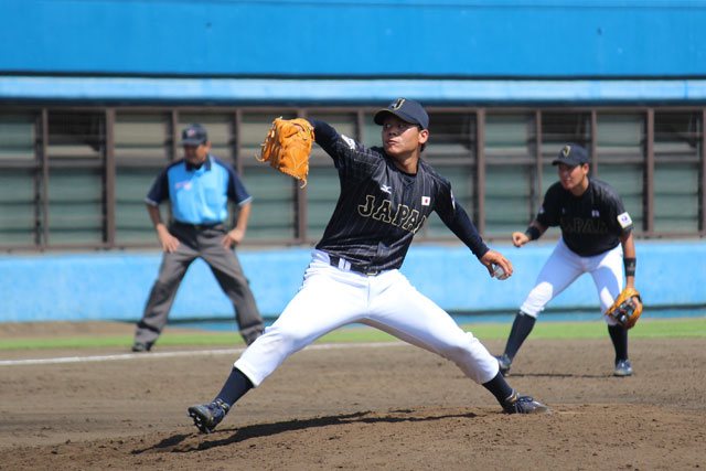 2回無失点に抑えた濱口遥大(神奈川大)
