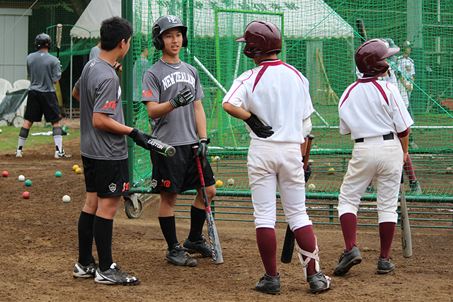 バッティングについて話す