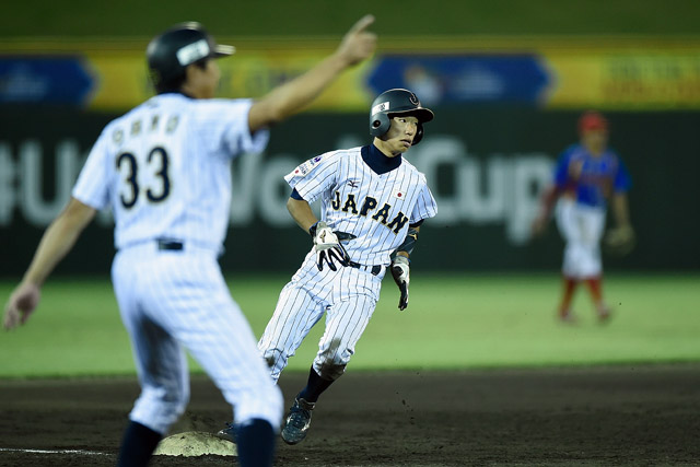 打撃だけでなく足でも魅せた田口夢人(栃木下野リトルシニア)