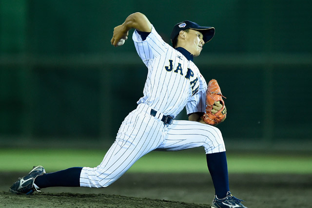3番手・増木武寛(福岡アストロズ)はコロンビア打線を無安打に抑える