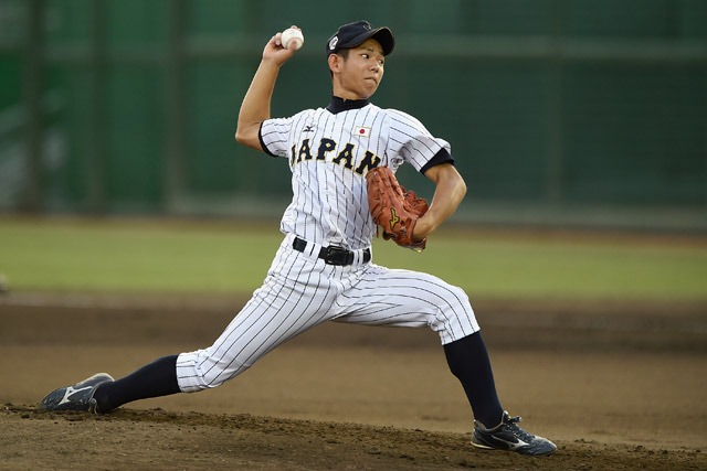 先発マウンドに上がった小山翔暉(愛知木曽川リトルシニア)