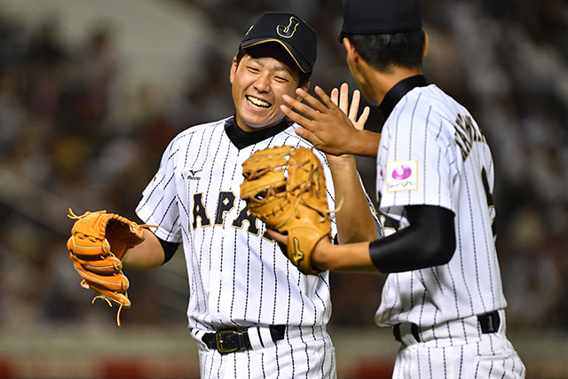 堀瑞輝(広島新庄)は1回を無安打無失点