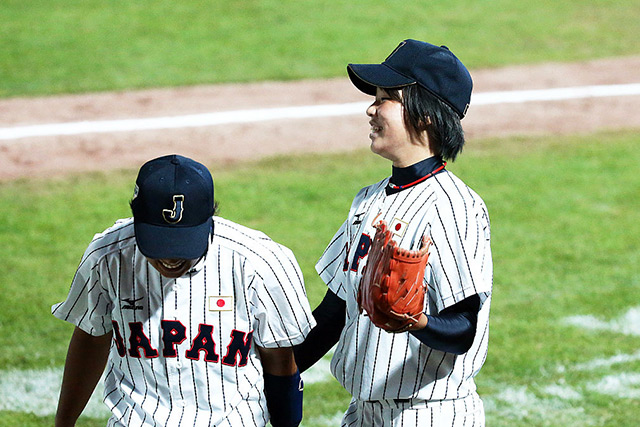 先発の清水美佑(埼玉栄高)は4回無失点の好投