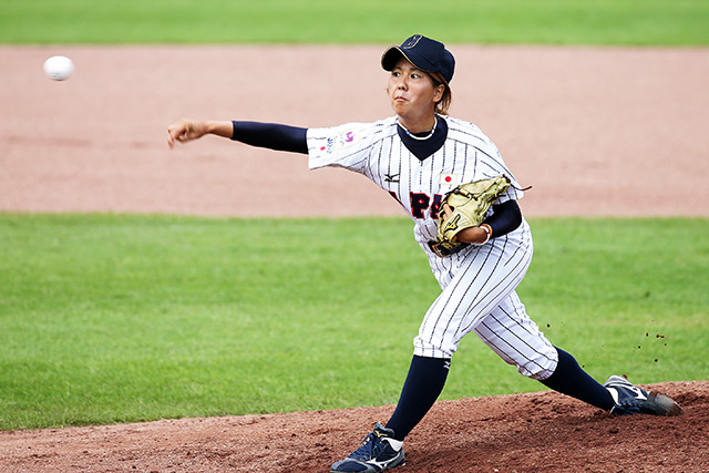 2番手・田中露朝(尚美学園大学)も韓国打線を無安打に抑える