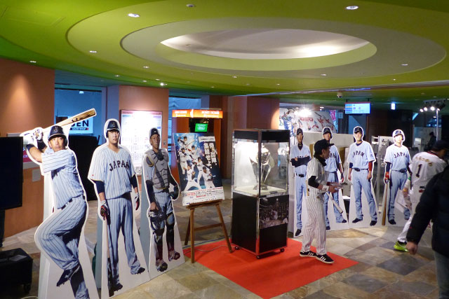 キャナルシティ博多内 侍ジャパン壮行試合PRイベント会場の様子