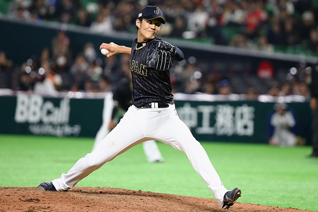 藤浪晋太郎(阪神)が3番手のマウンドに上がった