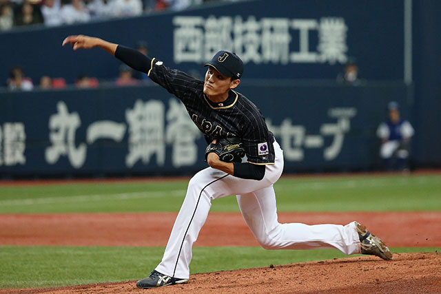 先発の藤浪晋太郎(阪神)は2回を投げて2安打2失点