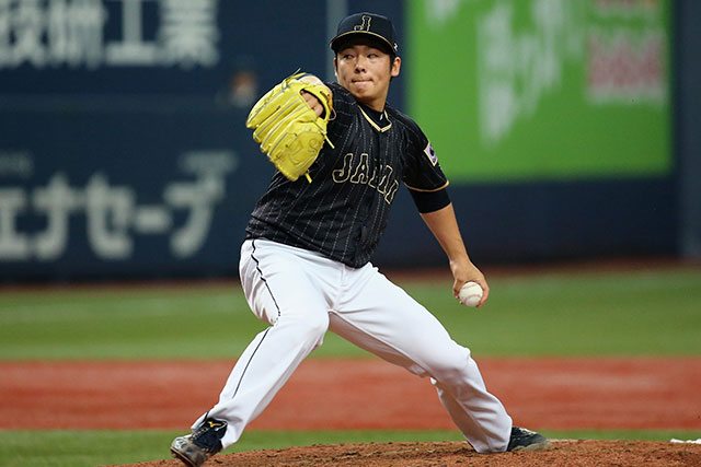 松井裕樹(東北楽天)は3者連続で空振三振に抑える好投