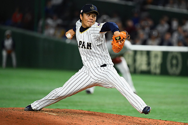 2番手のマウンドには則本昂大(東北楽天)があがった