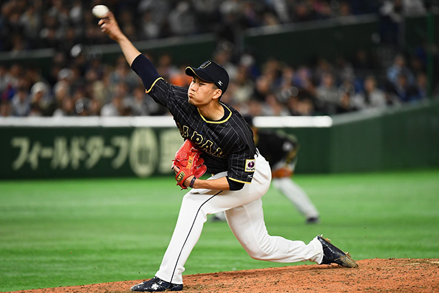 3番手の千賀滉大(福岡ソフトバンク)は2回を1安打無失点に抑えた