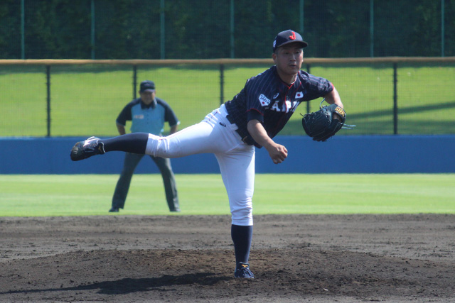 3イニングで5三振を奪った阪本大樹(関西大)