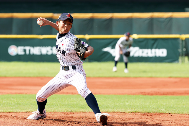2番手の戸井零士(松原ボーイズ)も無失点に抑える