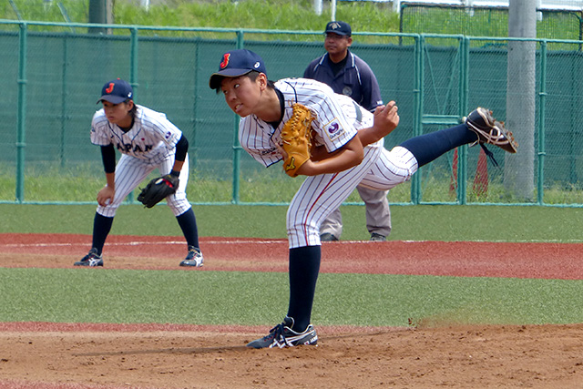 3番手登板の小野あゆみ(埼玉栄高2年)