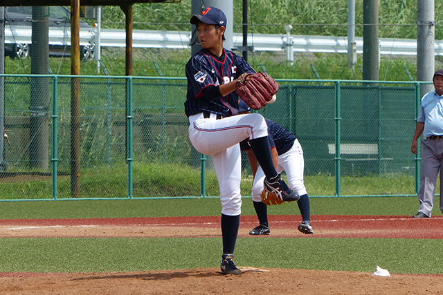 3番手登板の今井巴菜(神村学園高等部3年)