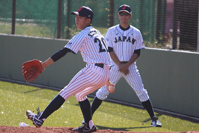 清水惇(長野郷中)と武田勝コーチ