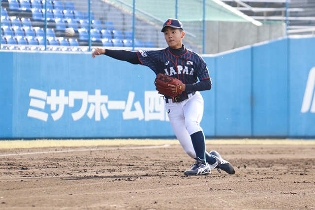 オーストラリア戦 守備で魅せる小倉奨真選手(小山ボーイズ)