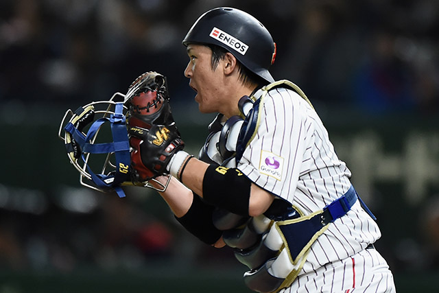 侍ジャパントップチーム選手紹介 甲斐拓也 福岡ソフトバンクホークス トップ 選手紹介 野球日本代表 侍ジャパンオフィシャルサイト