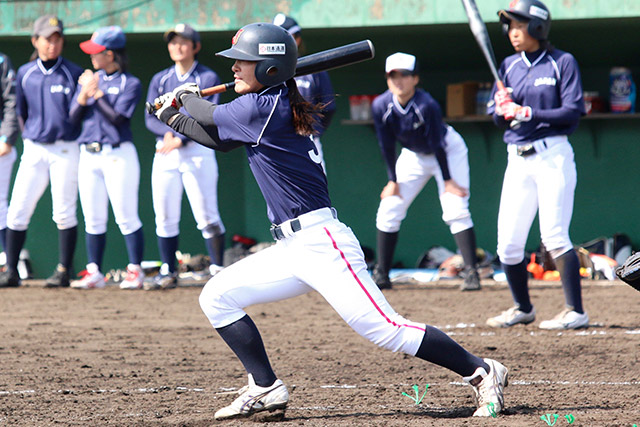 紅白戦2試合で5打数2安打1打点の三浦伊織(京都フローラ)