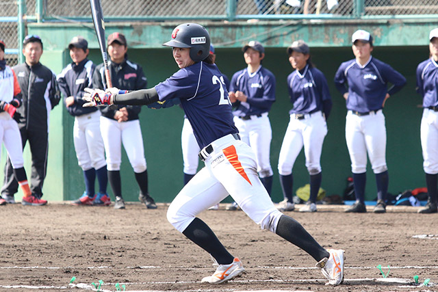 紅白戦2試合で5打数3安打1打点の川端友紀(埼玉アストライア)