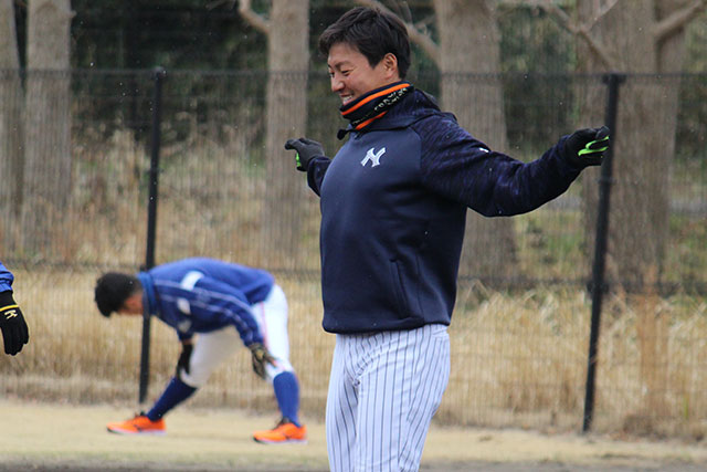 アップをする選手たち