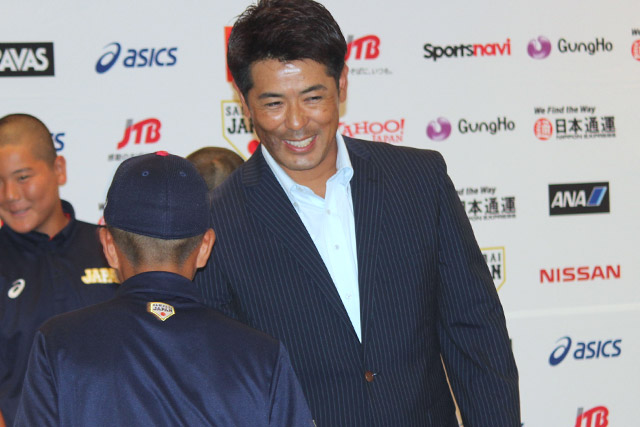トップチーム・稲葉篤紀監督がサプライズで登場
