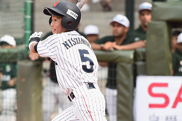 西村大和(西脇ワイルドキッズ)がタイムリーを放つ