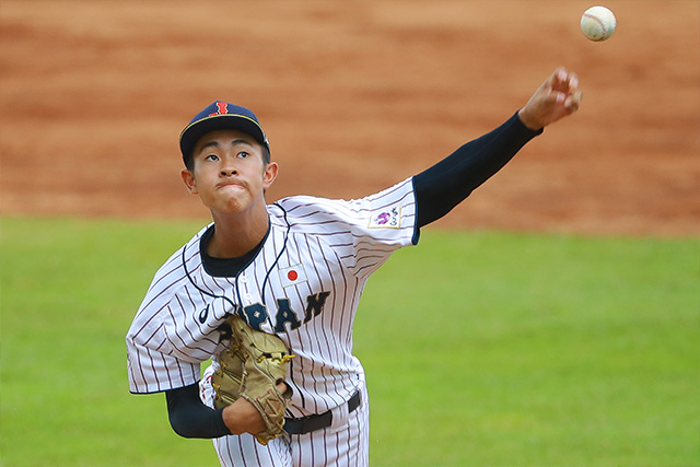 先発の金井慎之介(東京城南ボーイズ)