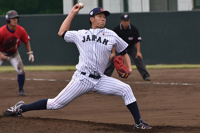 速球が走った勝野昌慶(三菱重工名古屋)