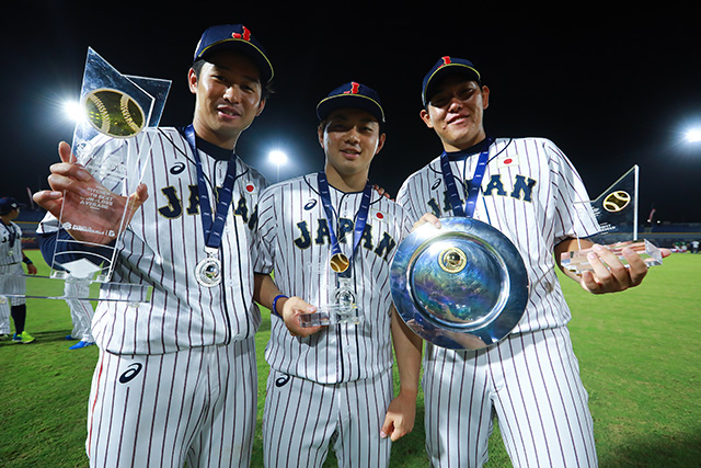 最優秀勝率の種市、ベストナイン(救援投手)の成田、MVP・ベストナイン(一塁手)の安田