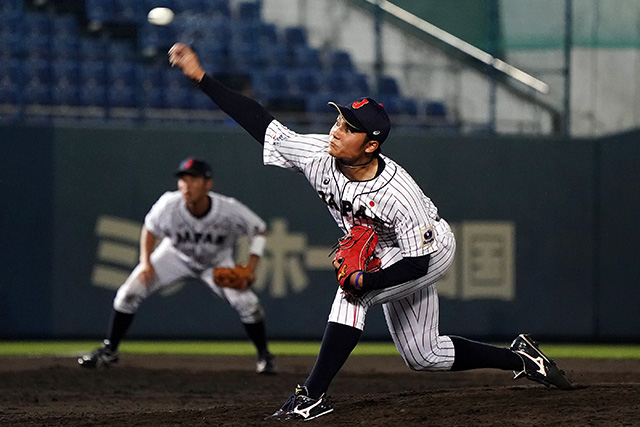 9回は伊藤大海(苫小牧駒澤大)が無失点に抑えゲームセット