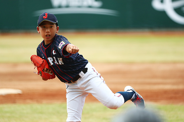 2番手のマウンドは坂本慎太郎(松戸柏リトルリーグ)