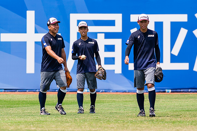 リラックスした中で練習が行われた