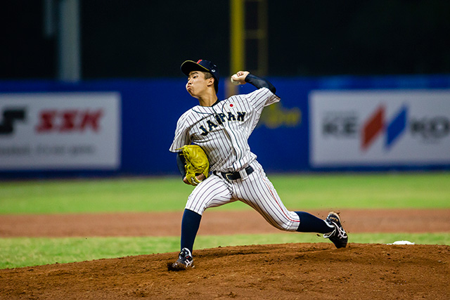 2番手の坂本海斗(明豊中)