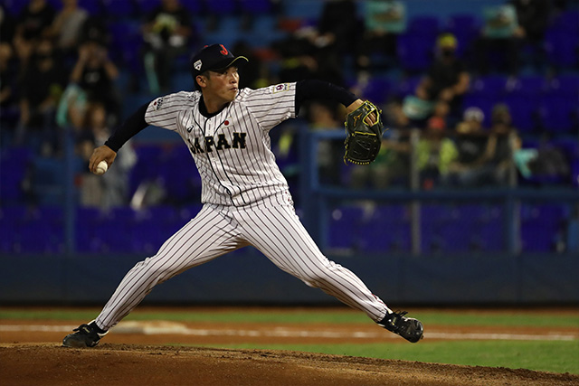先発の岡野祐一郎(東芝)は3回無失点9奪三振の好投