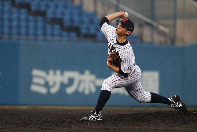6回のマウンドに上がった田上遼平(世田谷西リトルシニア)