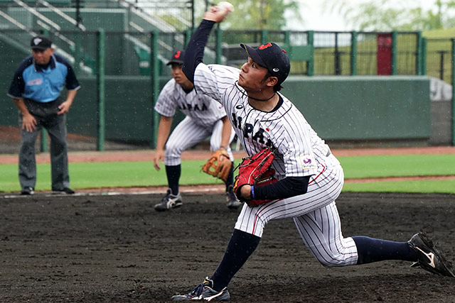 北海道日本ハムファイターズ1位指名の伊藤大海(苫小牧駒澤大)