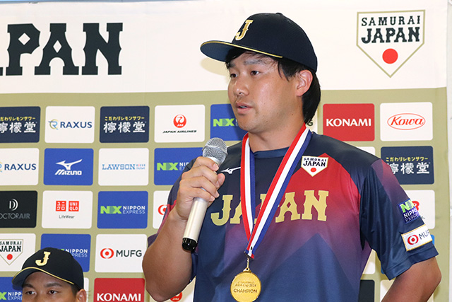 今後の抱負を語る島拓也主将(ジャンク5)
