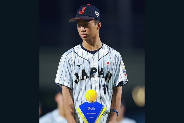 本塁打王に輝いた福井那留(愛知豊橋ボーイズ)