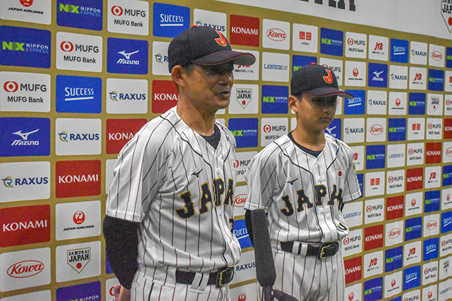 仁志敏久監督と惣宇利銀河(神明サンダーズ)