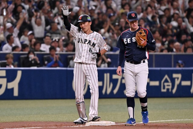三塁打を放った源田壮亮(埼玉西武ライオンズ)