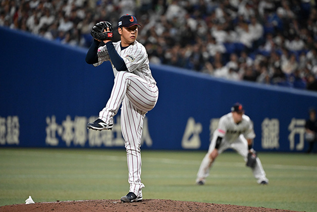 3番手の藤平尚真(東北楽天ゴールデンイーグルス)