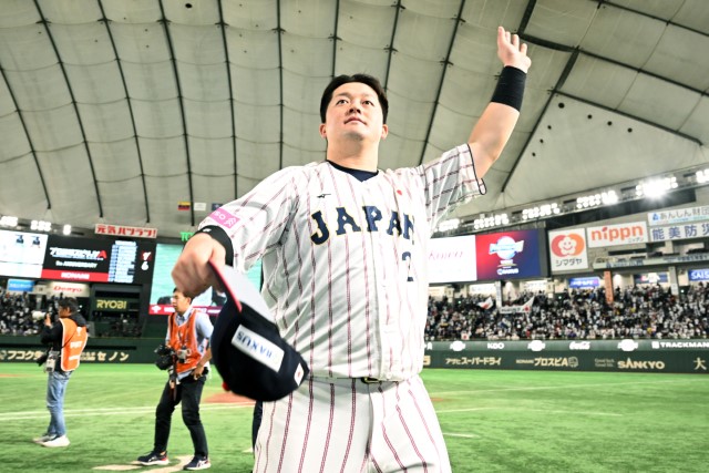 ベネズエラ戦で勝ち越し満塁弾を放った牧秀悟(DeNA)